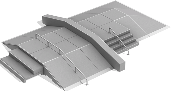 Module Streetblock no 1 en béton préfabriqué