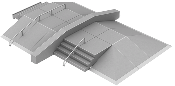 Module Streetblock no 2 en béton préfabriqué