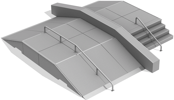 Module Streetblock no 5 en béton préfabriqué