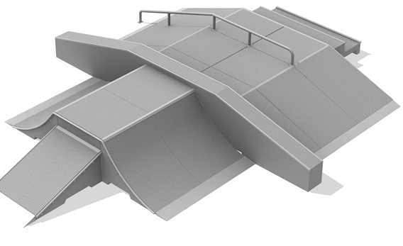 Module Streetblock no 6 en béton préfabriqué