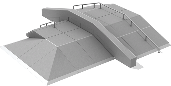 Module Streetblock no 9 en béton préfabriqué
