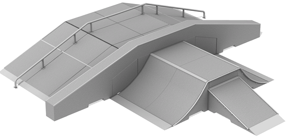 Module Streetblock no 10 en béton préfabriqué