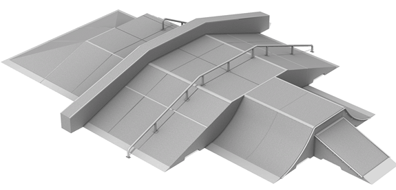 Module Streetblock no 11 en béton préfabriqué
