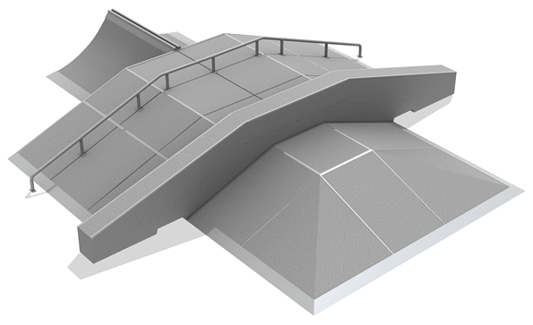 Module Streetblock no 12 en béton préfabriqué