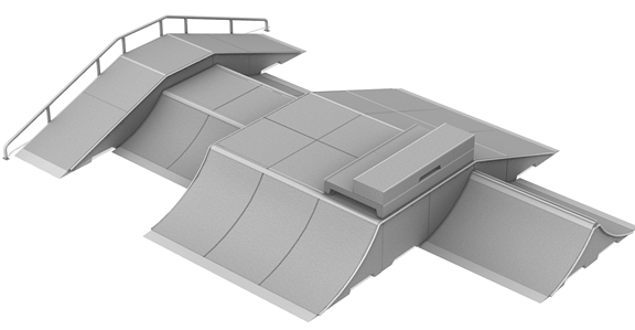 Module Streetblock no 14 en béton préfabriqué