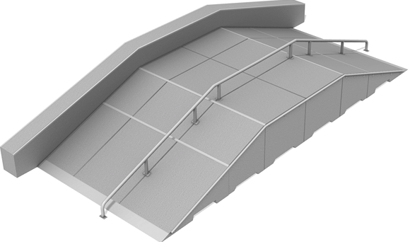 Module Streetblock no 15 en béton préfabriqué