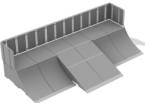 Module Launch ramp No 4 en béton préfabriqué