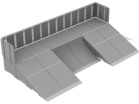 Module Launch ramp No 5 en béton préfabriqué