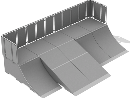 Module Launch ramp No 6 en béton préfabriqué