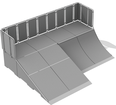 Module Launch ramp No 7 en béton préfabriqué