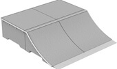Module Double Quarterpipe en béton préfabriqué